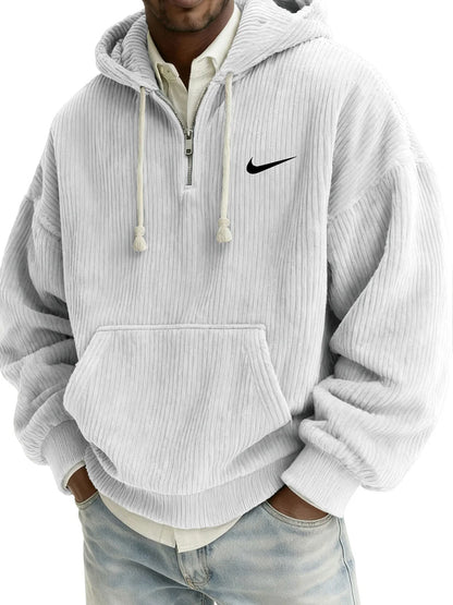 NK - Men's Textured Relaxed-Fit Oversized Corduroy Hoodie